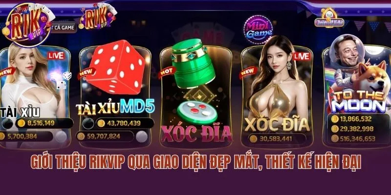 Giới thiệu Rikvip qua giao diện đẹp mắt, thiết kế hiện đại